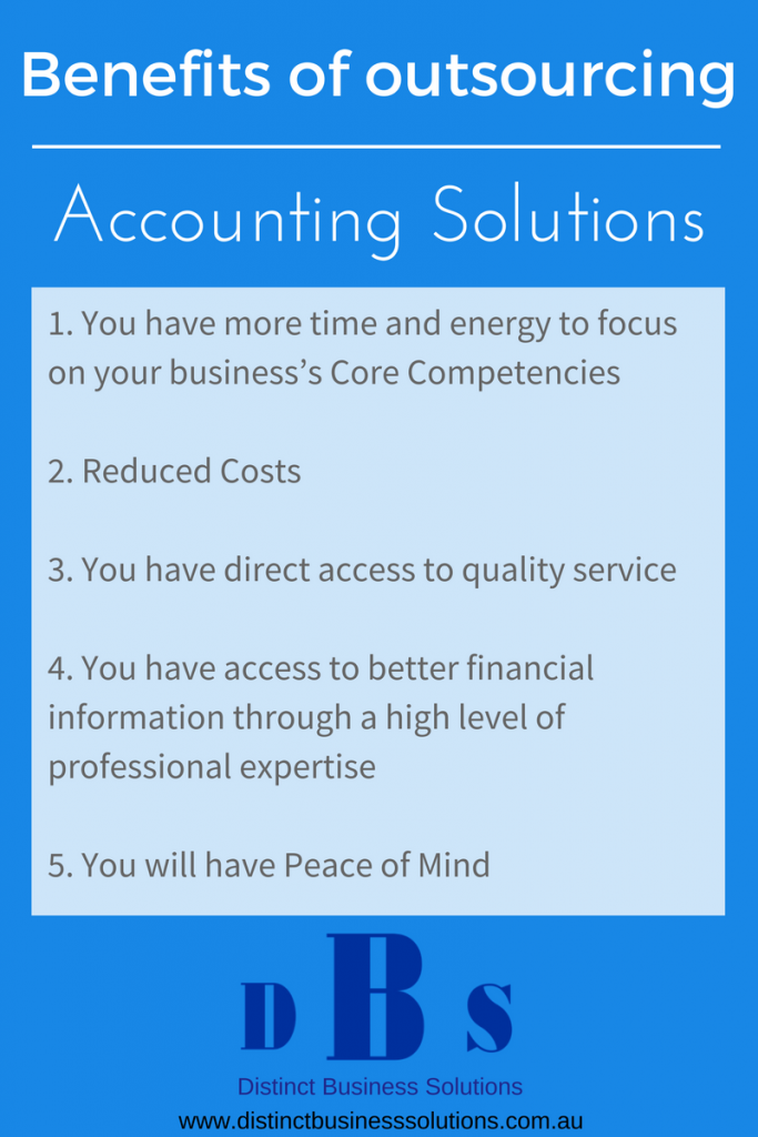 Benefits of outsourcing accounting solutions